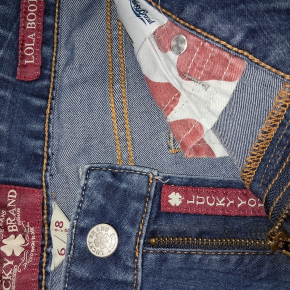 Lucky Brand Lola Boot Blue Jeans Size 6 Regular - Picture 2 of 12